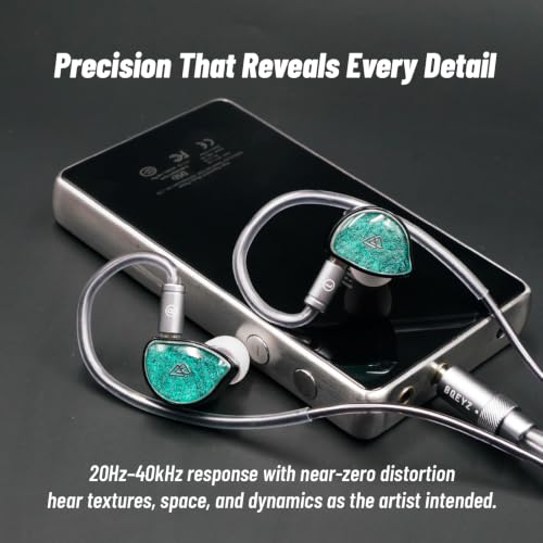 Image of BQEYZ NI HiFi Gaming Earbuds Headphones, Wired in-Ear Monitor | swappable cable with USB-C microphone, Ceramic Diaphragm ideal for gaming, studio monitoring and daily listening