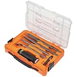 Klein Tools 32755SD SDS Plus Hammer Drill and Chisel Bit Set, Flat Chisel and Bull Point Tips, Use with Rotary Hammer Drills and Handheld Pry Bars, 6-Piece