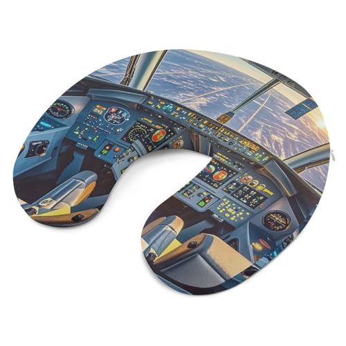 Almohada U cervical de espuma viscoelástica 30x25 cm miniatura 6