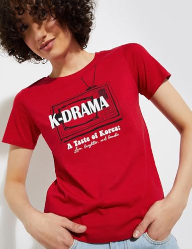 Image of Max Women Cotton Regular Fit URB N Graphic Printed T-Shirt
