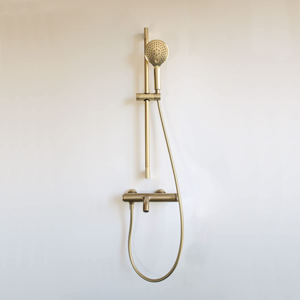 Essebagno Luisa Barra de ducha 3 piezas oro cepillado