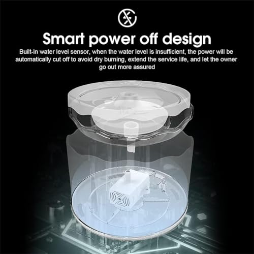 Fuente automática para gatos 1.8L GeRRiT beber miniatura 2