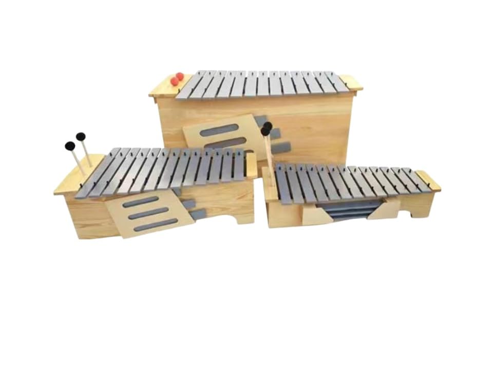 CZZBMD Aluminum Xylophone 13 tones Complete set includes Treble, midrange and bass tonal modification Box type percussion instrument