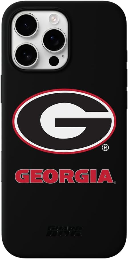 Guard Dog Case Compatible with iPhone 16 - Compatible with MagSafe - Military Grade - Rugged Two Piece Protection - Collegiate Licensed - Georgia Bulldogs - Logo