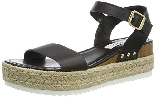 Steve Madden Chiara Sandal (no Size 42), Sandalias con Plataforma para Mujer, Negro (Black Leather 017), 41 EU