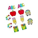 Teacher Student Earrings Set Glitter Crayon Pencil School Bus Painting ABC Book Acrylic Stud Earrings for Women Graduation Back to School Ear Stud Teachers Appreciation Day Gifts Jewelry