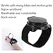 Alomejor Cycling Wrist Mirror, Mirror with Nylon Wrist Arm Strap Convex Black 5cm Diameter Rearview Mirror for Motorcycles