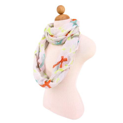 TrendsBlue Premium Cross Design Infinity Loop Fashion Scarf3