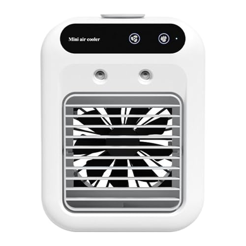 Tragbarer Klimaanlage, Luftbefeuchter für Schreibtisch und Nachttisch, AC- Ventilator, USB- betrieben, mit 2 Geschwindigkeitsstufen, für Auto, Schlafsaal, Reisen, Garage