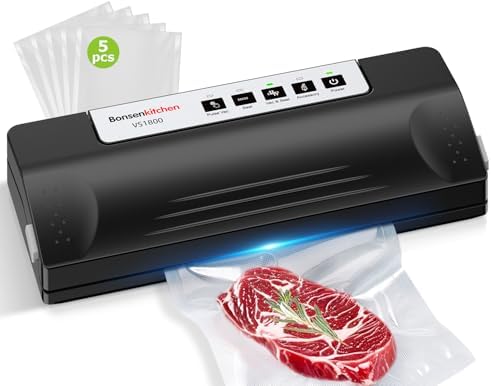 Bonsenkitchen Vacuum Sealer, Domestic Vacuum Sealer, C...