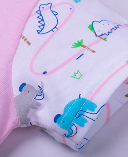 Image of mustmom Newborn Baby Cotton Jhabla Set | 0-3 Months | Combo of 1 T-Shirt, 1 Vest & 2 Shorts Set | Soft Breathable Summer Wear | Gift Set