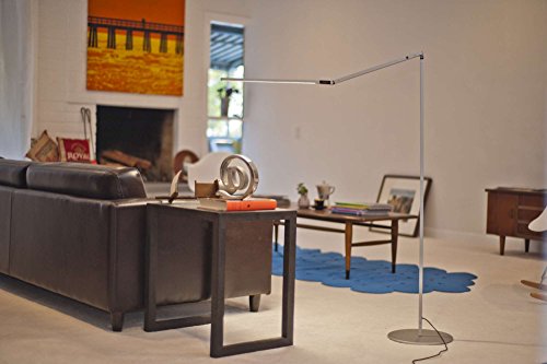 Koncept AR5000-W-SIL-FLR Z-Bar LED Floor Lamp, Warm Light, Silver - Thumbnail 4