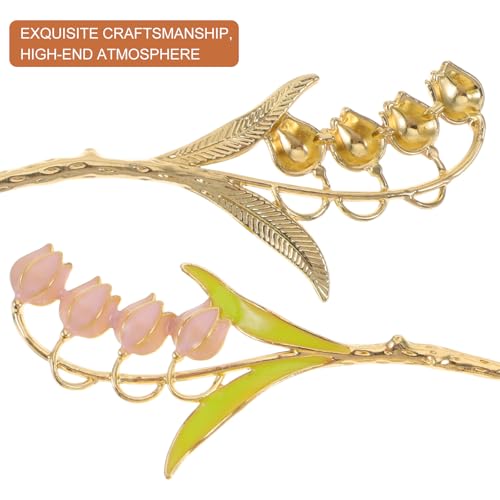Bâtons à cheveux pour chignons tulipe parfaits pour vos soirées