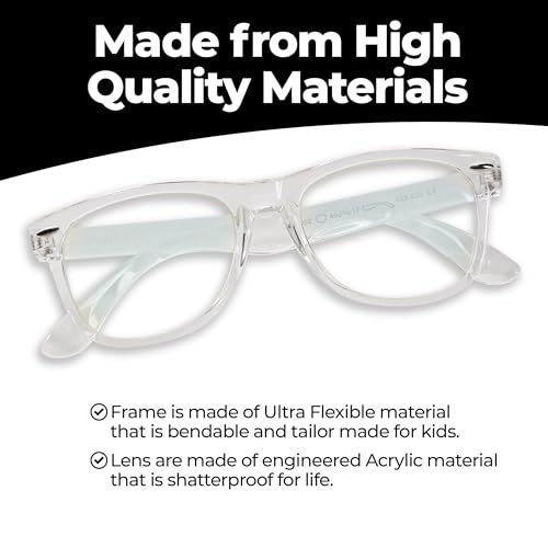Image of GALVANOX Blue Light Glasses for Kids (4 Pack) Blue Light Blocking for Computer /Gaming (Ages 3-12)