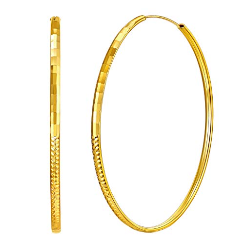 Silvora Silver Hoop Earrings for Women 925 Sterling Silver Hoop Earrings Hypoallergenic Large Silver Hoop Earrings Lightweight Silver Hoop Earrings for Women Girls 20/30/50/70MM