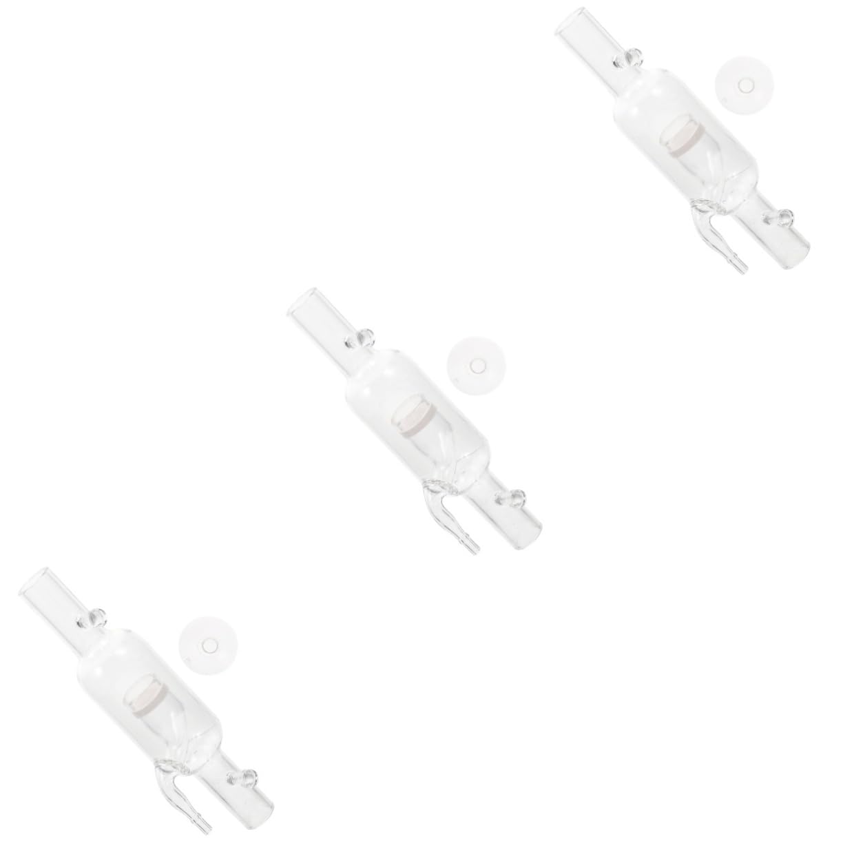 Kisangel 3 Piezas refinador peceras pecera Redonda difusor oxigeno domestico Outlet Exit difusor Tanque Planta Aire Resistente al Desgaste Acuario Equipo