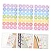 VILLCASE 20 Sheets and Girls Sticker Pack Hole Punch Reinforcement Stickers for Loose Leaf Paper