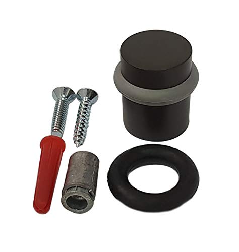 QCAA Cylindrical Floor Mount Door Stop, Height 1-1/2