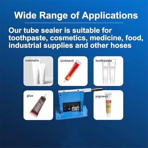 Aluminum Tube Sealant, Manual Sealer for Soft Aluminum Toothpaste Tubes with Expiration Codes