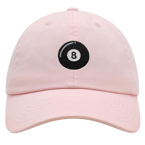 JPAK Magic 8 Ball Icon Premium Dad Hat Embroidered Cotton Baseball Cap Oracle Mystic Light Pink