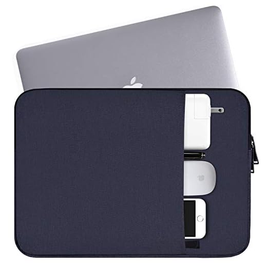 Capa protetora para laptop de 15,6 polegadas à prova d'água compatível com MacBook Air, MacBook Pro, Acer ASUS Lenovo HP Toshiba Sony Samsung LG Dell MSI GL62M 15,6 polegadas Chromebook, Azul marinho, 15.6 Inch