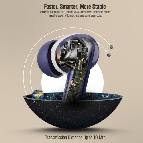 Image of AROMA TWS30 Upto 50Hr Playtime*, Dual Paring, BT V5.3, Fast Charging, Heavy Bass Bluetooth