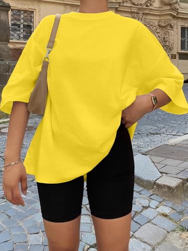 Image of Trendy Queen Womens Oversized T-Shirts Short Sleeves Workout Tops | Casual Summer Gym Tees Plus Size Fashion Clothes 2026