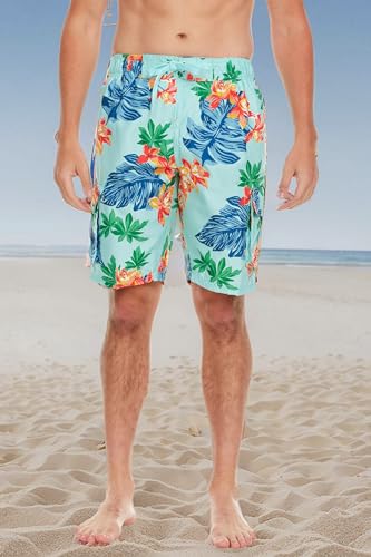 Image of Kanu Surf Men's Big Viper Extended Size Stripe Swim Trunk