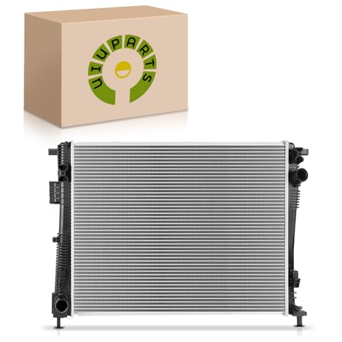 Image of Engine Coolant Radiator Assembly with Transmission Oil Cooler Compatible with Chrysler Pacifica 3.6L 2017-2022, Voyager 3.6L 2020-2022 Replace 13642 68217319AD