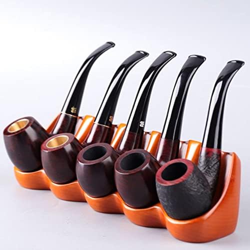 Tobacco Stand Display Rack - 5 Pipe Holder for Smoking Pipes - Stylish Gift for Smoking Pipe Accessories