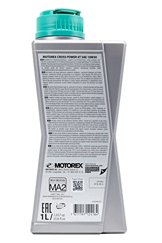 Motorex Aceite Sintético Completo 4T 10W-50 1 Litro miniatura 5