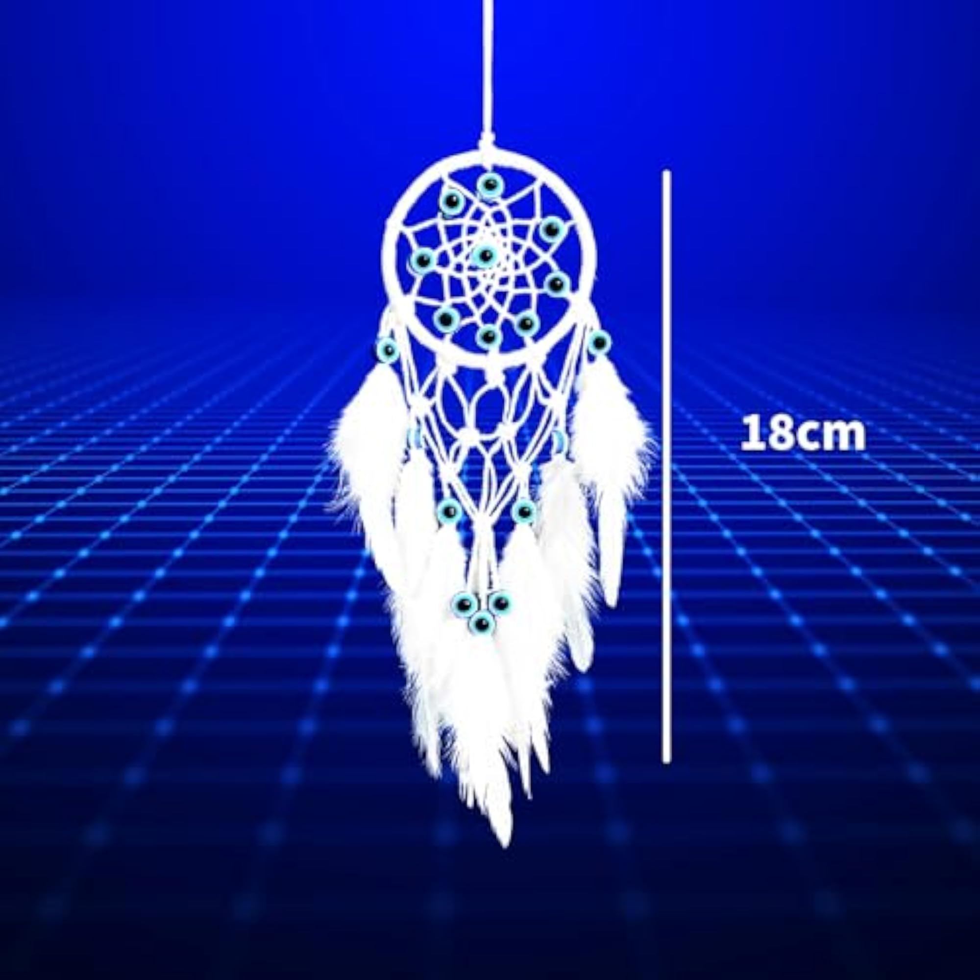 Evil Eye Dream Catcher for Car Mirror Hanging