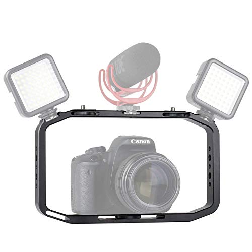 ULANZI Metal Smartphone Video Rig, Phone Stabilizer Grip Tripod Mount for Videomaker Film-Maker Videographer Compatible for iPhone Sumsang OnePlus 7 Pro DJI OSMO Action Gopro 7 6 5 Canon Nikon Sony