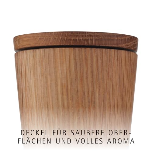 Foto von WMF Ceramill Nature Salz und Pfeffermühle Set 2-teilig, Gewürzmühle holz, unbefüllt, für Salz, Pfeffer, Chilli, Salzmühle, Pfeffermühle Holz, Grinder, Keramikmahlwerk