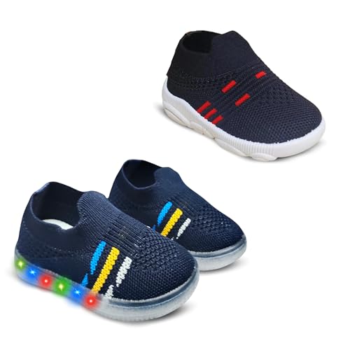 Image of Kids Trending Slip-On Shoes Combo, Pack of 2 (Light Shoe + Musical Shoe)