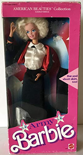Muñeca Barbie Army Mattel 11.5 pulgadas miniatura 1