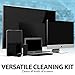 GreatShield Universal Screen Cleaning Kit, Large Blue Microfiber Cloth + Small Brown Microfiber Screen Cleaning Cloth + (2oz + 16oz) Non-Streak Solution Spray for TV, Laptops, PC Monitors, Smartphones
