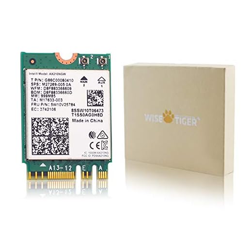 AX210NGW WiFi Card, Wi-Fi 6E 11AX Wireless Module Expand to 6GHz MU-MIMO Tri-Band Bluetooth 5.3 Internal Network Adapter for Laptop, Support Windows 10/11 64bit, M.2/NGFF
