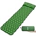 Deeplee Matelas de Camping, Tapis de Couchage avec Oreiller de Camping Couchage D’air Ultraléger pour Camping, Voyage, Randonnée, Vert