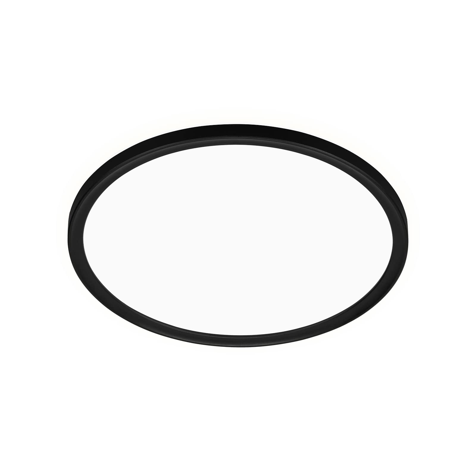 TELEFUNKEN LED Bad Deckenleuchte mit Backlight – IP44, ultraflach, neutralweiß, Schwarz, 290x35 mm