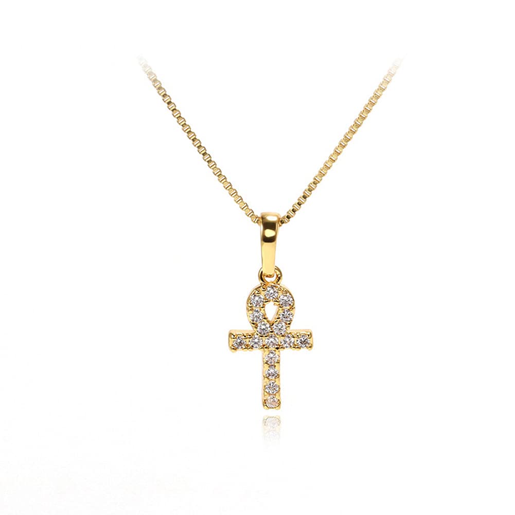 Small Cross Necklaces for Women Simulated Diamond Cross Pendant Dainty Cross Necklace Cubic Zirconia Cross Necklace for Women