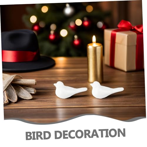 Oiseaux mousse blanche pour réussir vos décors de fêtes facilement