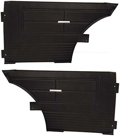 1963 Compatible with Chevrolet Nova/SS Hardtop Black Rear Door Panels