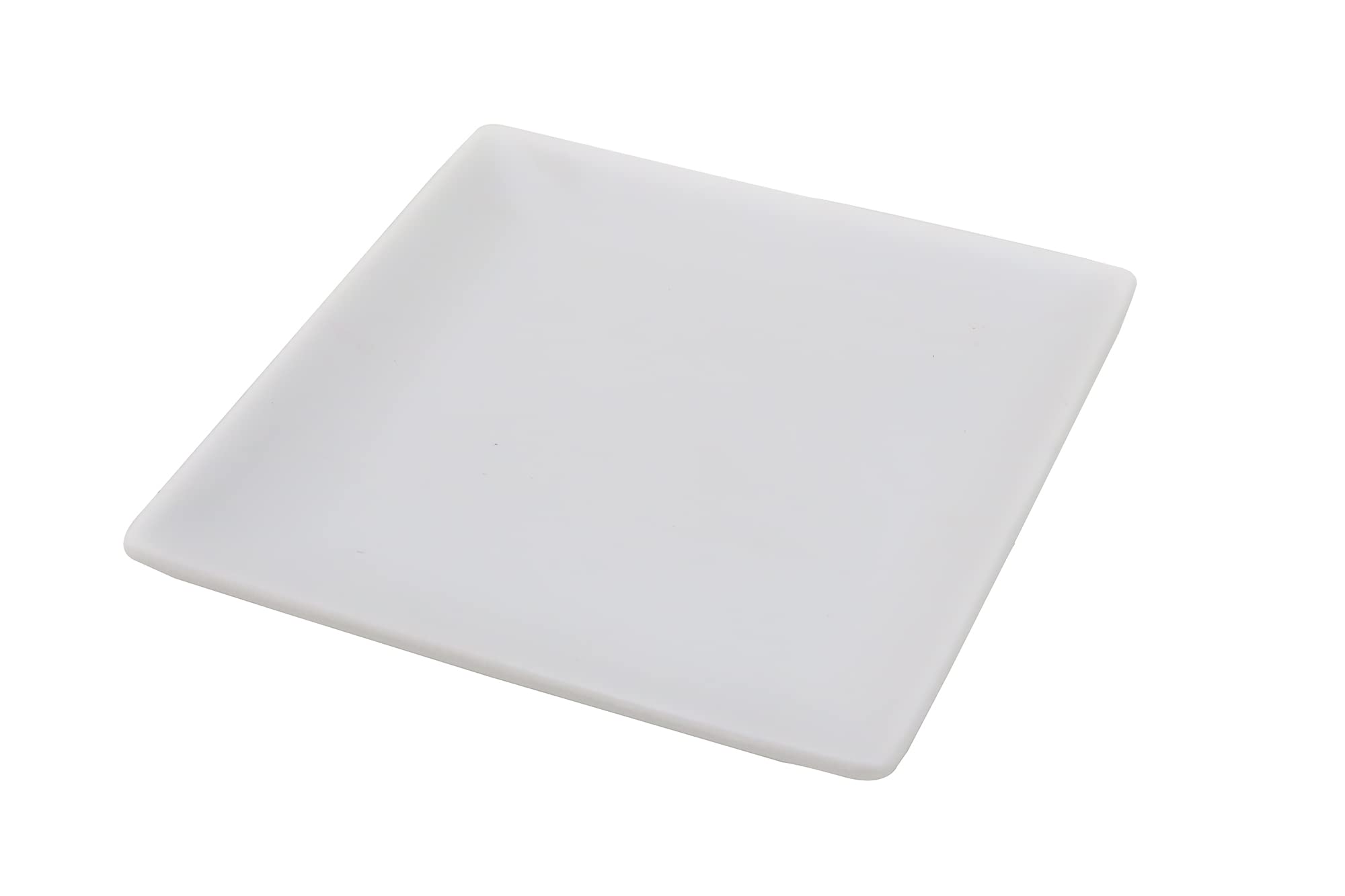 Professional White Square Plate, 4.7 inches