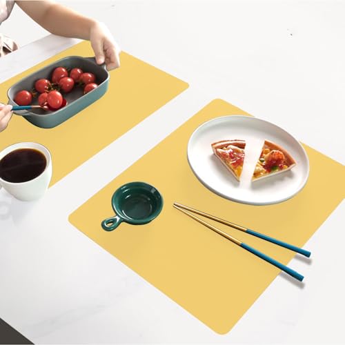 KONOMASHI ランチョンマット シリコンマット 食事マット 保護シート 北欧風 おしゃれ キッチンマット 調理用マット 高級 皿マット「 滑り止め 無害素材 調理台 保護マット キズ防止 「-40℃-230℃」 30*40cm 2枚セット 耐熱 耐冷