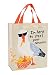 Blue Q Handy Tote Bag - I'm Here to Steal Your Snacks - Recycled & Reusable Sturdy Canvas Shopping Bag with Quirky Art and Handles, 95% Recycled Material Ideal for Lunch, Gift, 10" h x 8.5" w x 4.5" d