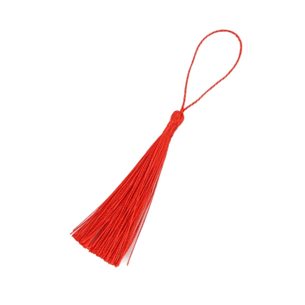 Mini Tassels for Crafts 50Pcs 13cm Hanging Rope Silk Tassel Fringe For Jewelry Making DIY Key Chain Earring Hooks Pendant Decoration Tassels(04)