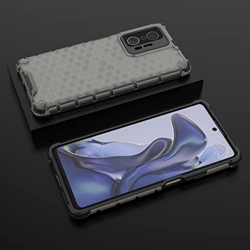 Image of Glasgow Back Case Cover Designed for [ Xiaomi 11T 5G / 11T Pro 5G ] (Stylish Look | Shock Proof) - Black