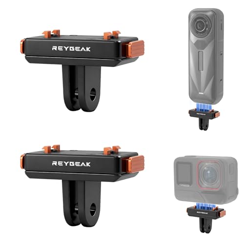 REYGEAK Magnetische Schnellwechselhalterung für Insta360 Ace/Ace Pro/Ace Pro 2/X5, Besser als das Original Magnetische Adapterhalterung (2 Stück)