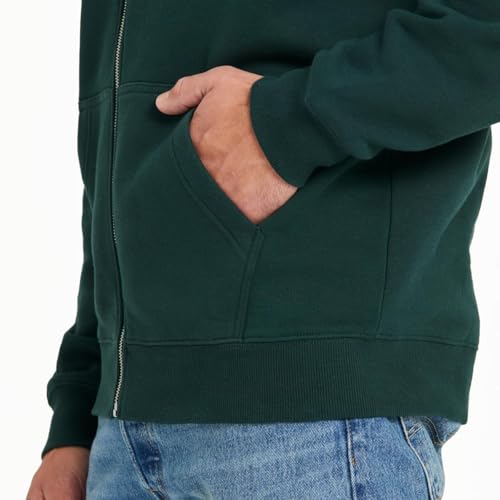 Life is Good. Men's Good Vibes Simply True Fleece Zip Hoodie, Green, Medium2